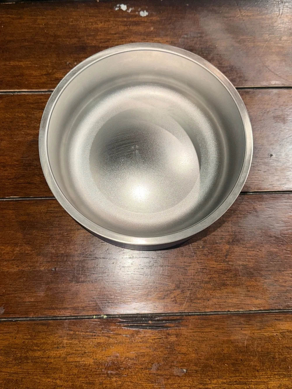 Cabela's Blue Stainless Steel Pet Bowl with Silver Rim